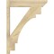 Ekena Millwork Merced Slat Rough Sawn Outlooker, Douglas Fir, 6"W x 26"D x 34"H OUT06X26X34MRC06RDF - alternate 2